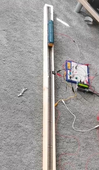 Train on wood plank ptorotype